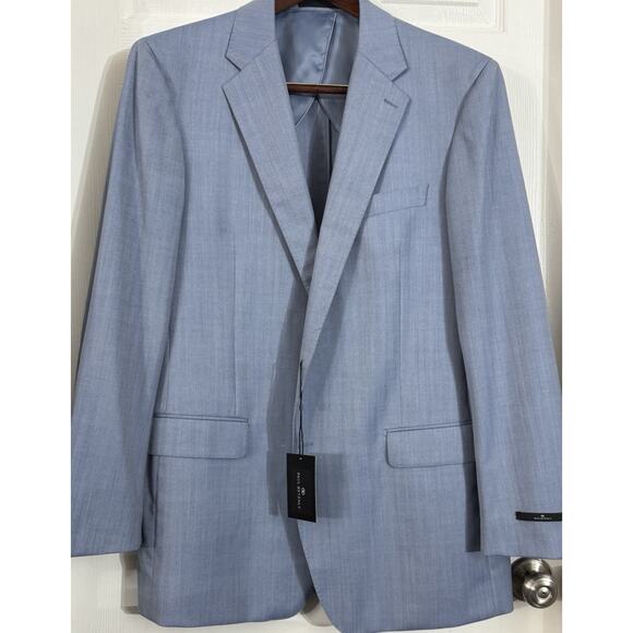 NWT Paul Betenly 44L Light Blue Sport Coat Blazer Jacket Wool Retail $495 - Picture 1 of 6